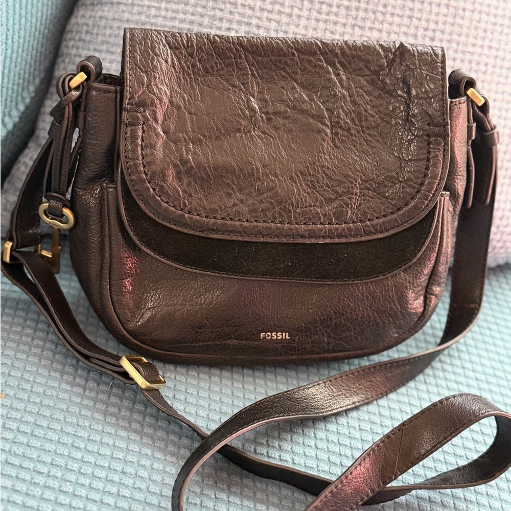 Fossil black Leather Crossbody Bag - Picture 11 of 11